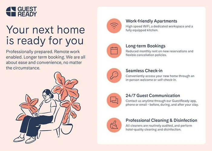 شقة Guestready - Espace Chic Et Pratique Pour 2